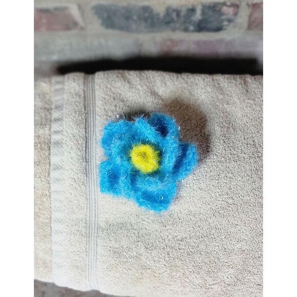 Blue and Yellow Flower Scrubby - Picture 5 of 9